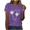 thumbnail image 1 of Kaemgyyd T-Shirt Grande Taille pour Femmes, Mignon, à Imprimé Graphique, Col Rond, Doux, Léger, Manches Courtes, 1 of 4