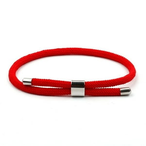 Millam - Pulsera Roja Unisex Con Dije Ajustable