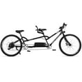 thumbnail image 2 of Raiatea 500W Tandem E-bike, 7-speed, Disc Brake, 48V 17.5AH Battery, 20mph, 40mi, for Women, Men, Black, 2 of 7
