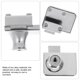 thumbnail image 3 of FELTECHELECTR Cerradura para vitrina de cristal, cerradura para puerta de cristal para tienda, hogar, 3 of 6