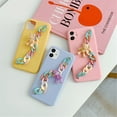 thumbnail image 2 of Samsung Cute Candy Wristband Butter Bear Bracelet Phone Case， Purple, S8, 2 of 8