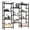 black, variant on CONCETTA Triple 4-Tier Bookshelf with 11 Open Display Shelves, Adjustable Storage Bookcase for Home & Office, Sturdy Steel Frame and Wood Construction, Anti-Tip and Adjustable Feet, White