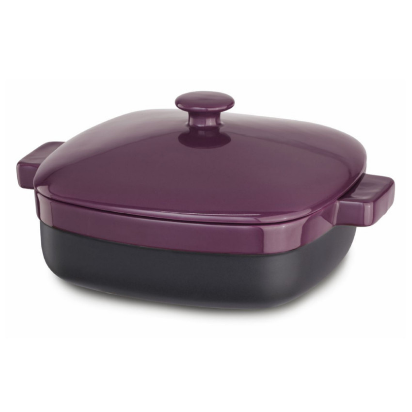 KitchenAid KBMR42CRBY Streamline Boysenberry Ceramic 4.2Quart Casserole Dish with Lid Walmart