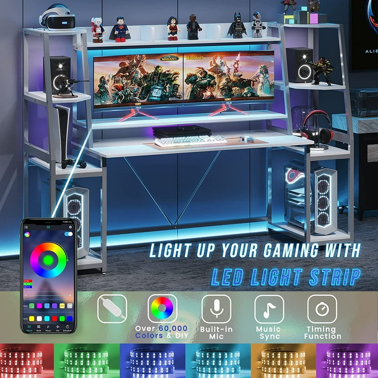 Light up cheap gaming desk