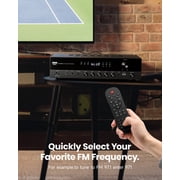 Donner Stereo Receivers, 5 Channel Audio Amplifier with Bluetooth 5.3, USB, FM, 2 Mic-in, Echo, RCA