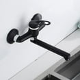 thumbnail image 3 of Wall Mount Kitchen Faucet  Rotatable Single Brass Handle Faucet With 7CM Spout, 3 of 9