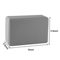 thumbnail image 6 of QUANFENG QF Yoga Blocks Set of 2 High-Density EVA Foam Blocks(4"x 6"x 9") for Yoga, Pilates, Meditation - Gray, 6 of 6