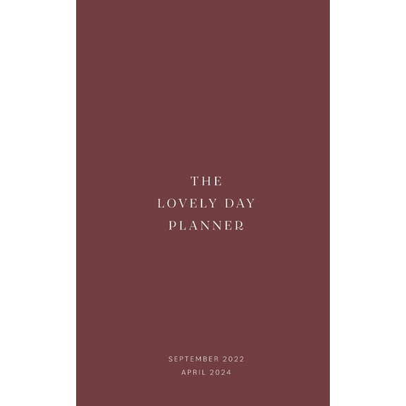 The Lovely Day Planner: 20 months planner // To Do Lists // Meal Plan // Workout Plan // Shopping List // SEPTEMBER 2022, (Paperback)