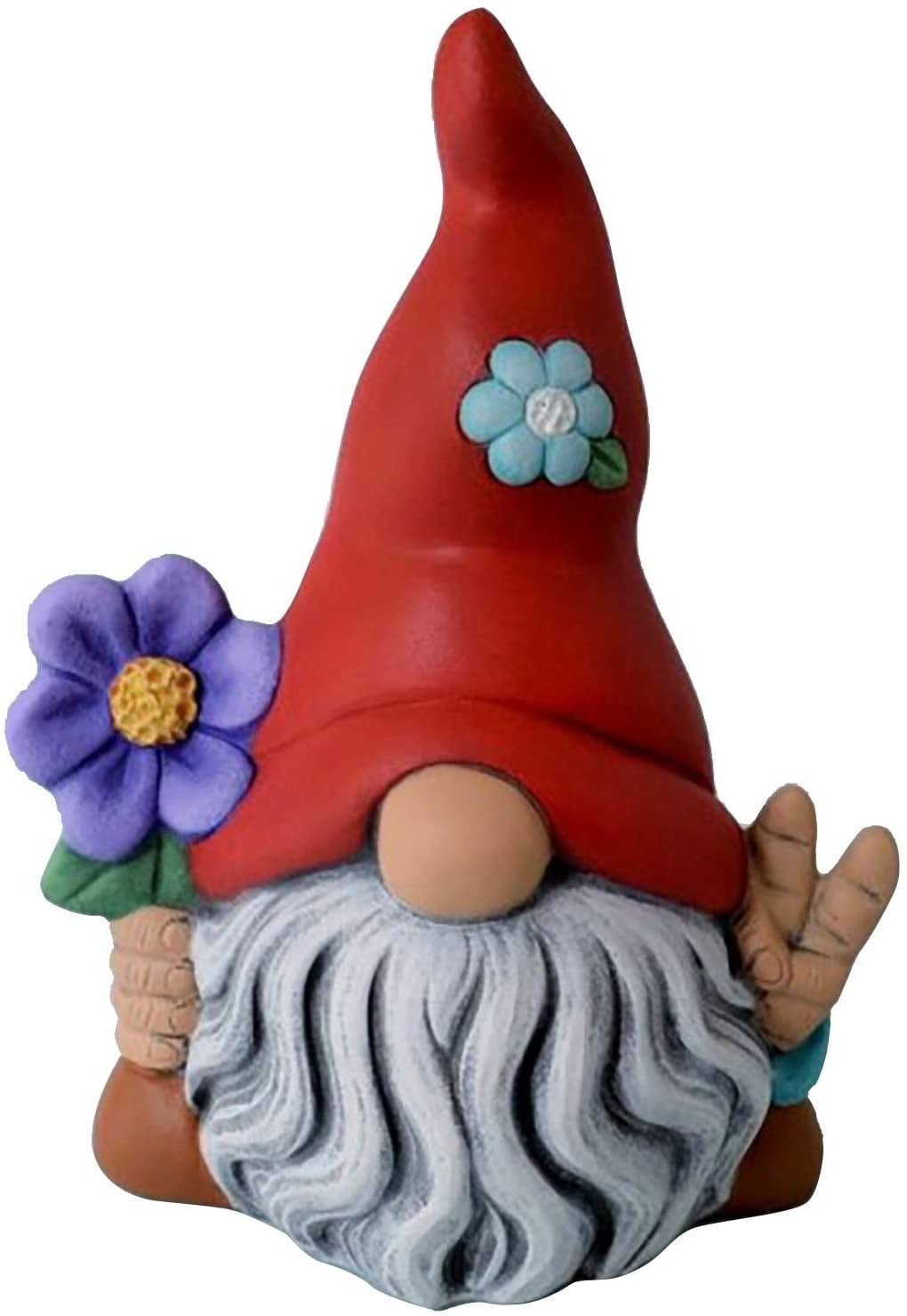 Magic Garden Gnome Resin Statue,Funny Garden Gnome Statue,Outdoor Decor for Patio Deck Yard