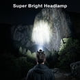 thumbnail image 2 of Dowellia Rechargeable LED Headlamp, 3 Lights 4 Modes, IPX6 Waterproof, 90° Adjustable Head Lamp, Outdoor Gear for Camping, Hiking, Fishing, 2 of 8