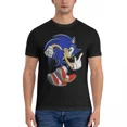 thumbnail image 2 of Camiseta de hombre Running Boom Sonic-c The Hedgehog-g de algodón puro, novedad, camisetas de manga corta con cuello redondo, idea de regalo, camisetas vintage, 2 of 4