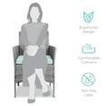 thumbnail image 3 of Best Choice Products 3-Piece Outdoor Wicker Conversation Patio Bistro Set, w/ 2 Chairs, Table - Gray/Pastel Blue, 3 of 8