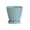 Mint Green, variant on Fleshy Plants Pots with Drainage Tray, Sturdy Geometric Ribbed Plastic Planter, Faceted Modern Flower Pot for Succulents and Houseplants, Indoor Home Decor, 5.91x5.63x5.63 Inches