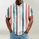 thumbnail image 1 of Blusa y camisa de manga corta con cuello vuelto para hombre, informal, de moda, de color liso, con botones, solapa y hebilla de gancho, camiseta de manga corta de poliéster para hombre., 1 of 5
