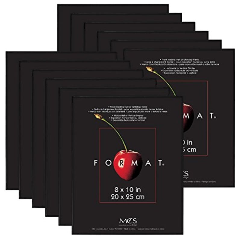 Mcs 8x10 inch format frame 12-pack, black (65553) MCS 8x10 Inch Format Frame 12-Pack, Black (65553) - Walmart.com