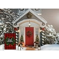 thumbnail image 4 of Merry Christmas Wreath Garden Flag,Happy New Year Red Buffalo Check Plaid Garden Flags for Outside,Vertical Burlap Flags 12x18 Inch Double Sided¡­, 4 of 5