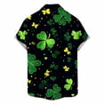 thumbnail image 3 of Tauxra Mens Casual Short Sleeve Button Down Shirt, Printed Loose Shirt for Summer, Breathable Polyester Top for Outdoor and Daily Use, 3 of 6