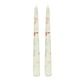 thumbnail image 2 of Pack de 2 velas románticas de varilla larga | Vela nupcial francesa impresa | Cera inodora, artesanal | Decoración de cumpleaños y fiestas con estampados coloridos | Largo Ardor | Ecológico, 2 of 7
