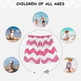 thumbnail image 6 of Pinkish V-shaped Lines Boys' Swim Trunks Board Shorts Beach Pants Bathing Bottoms XS, 6 of 8