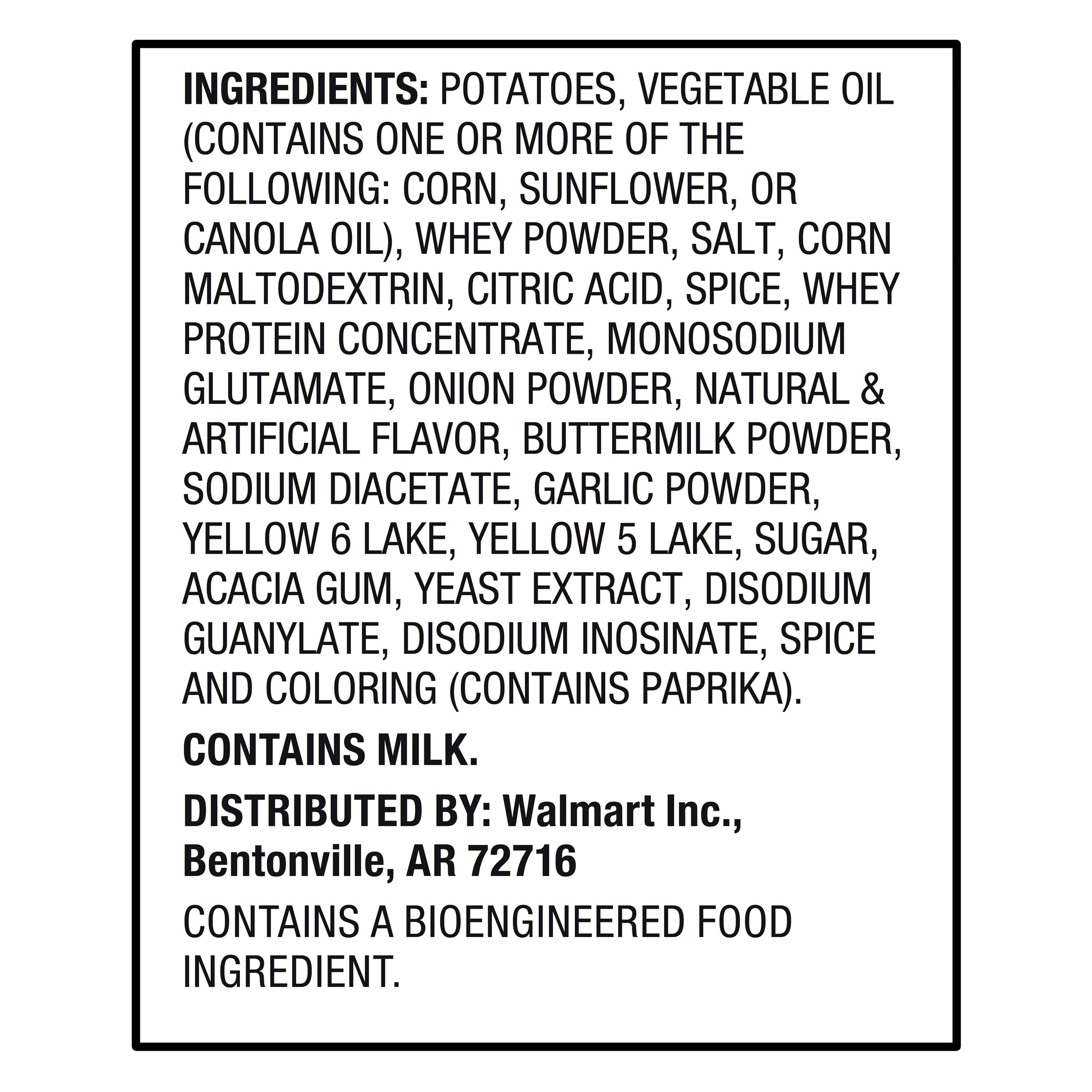 Great Value Queso Rippled Potato Chips, 8 oz