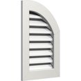 thumbnail image 2 of Ekena Millwork 10"W x 12"H Quarter Round Top Right (15"W x 17"H Frame Size) Functional, PVC Gable Vent with 1" x 4" Flat Trim Frame, 2 of 14