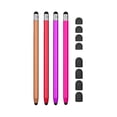 thumbnail image 1 of Yeacher 2 in 1 Universal Touchscreen Stylus Pen for All Touchscreen Tablets Cell Phones with 8 Extra Replaceable Soft Rubber Tips 4pcs Red/Rose Red/Purple/Gold, 1 of 8