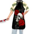 thumbnail image 6 of YANHAIGONG Funny Apron for Men Women,Halloween Skeleton Cooking Kitchen Aprons,Skull Posing Adjustable Bib Chef Apron for Women Men Adults,Waterproof Goth Accessories for Halloween, 6 of 6
