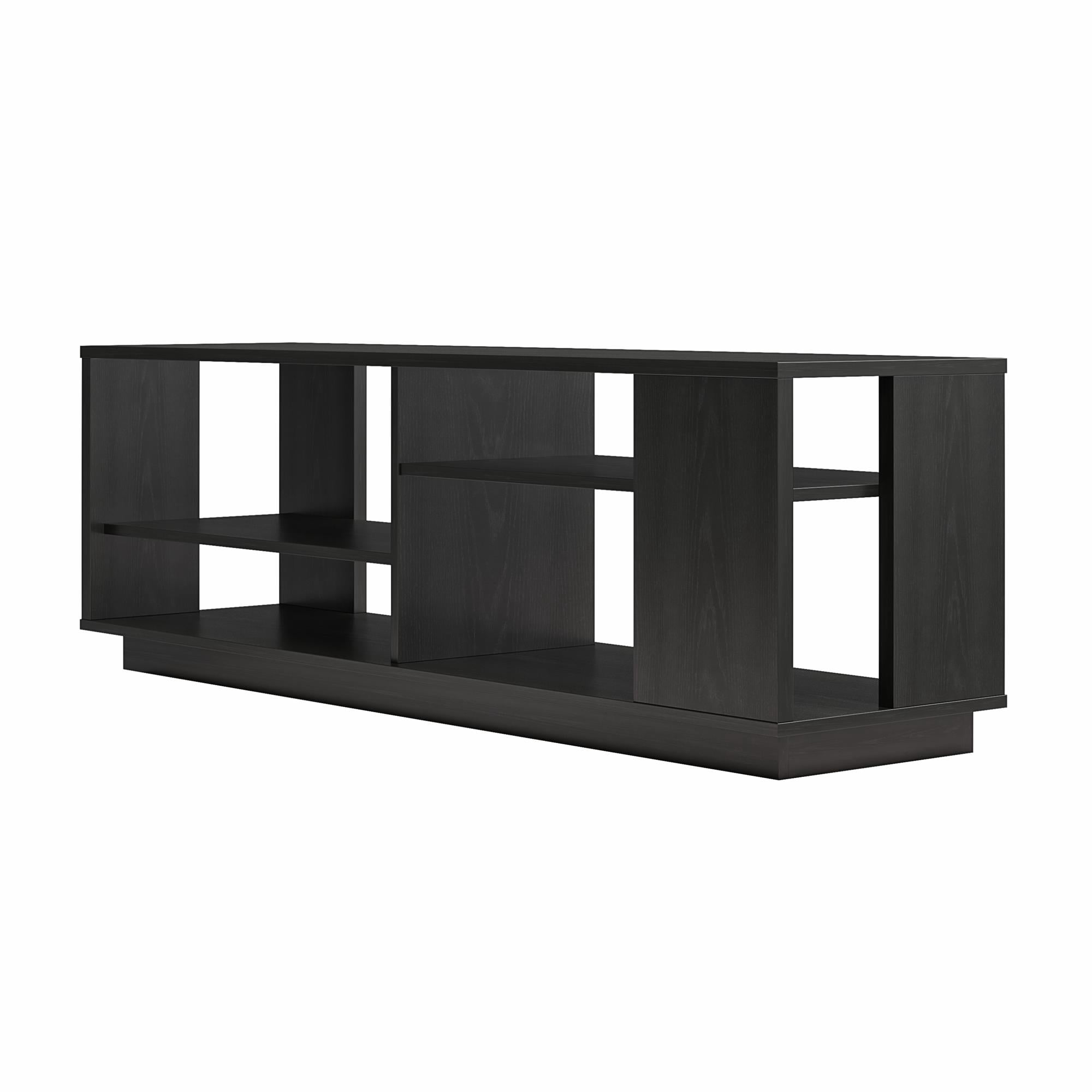 Ameriwood Home Glenvale Contemporary TV Stand for TVs up to 60", Black Oak