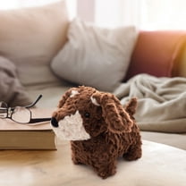 Musatteng Plush Huggable Dog Toy - Non-Toxic Stuffed Animal with 5 Sensory Textures, Machine-Washable Companion for Emotional Support Ages 1 