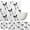 style 4, variant on 4 Pcs Bow Shower Curtain Set, Cute Bathroom Shower Curtain with 12 Rings, Bow Aesthetic Bathroom Set with Bath Mat Toilet Lid Cover and U Rug