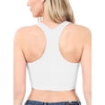 thumbnail image 5 of KOGMO Womens Ribbed Racerback Crop Tank Top, 5 of 5