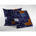 thumbnail image 2 of 20" Navy Puzzle Piece Indoor Outdoor Zippered Throw Pillow, 2 of 4