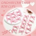thumbnail image 2 of Dalrosia 20PCS Mini Green Bow Hair Clip, Non-Slip Cute Small Hair Bow, Y2K Sweet Plaid Craft Bowknot Hair Barrettes Accessories for Women Teens, 2 of 5