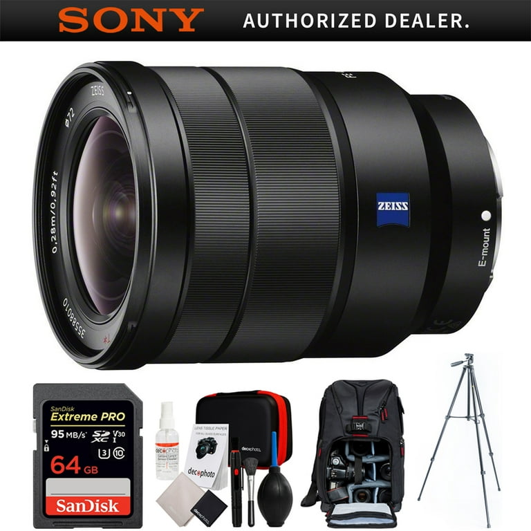 Sony 16-35mm Vario-Tessar T FE F4 ZA OSS Full-frame E-Mount Lens