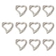 thumbnail image 2 of 10 piezas de ganchos de resorte para llaveros, accesorios de metal, hebilla de llavero DIY Blanco, 2 of 9