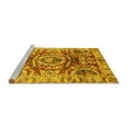 thumbnail image 2 of Ahgly Company Machine Washable Indoor Rectangle Abstract Yellow Modern Area Rugs, 8' x 12', 2 of 4