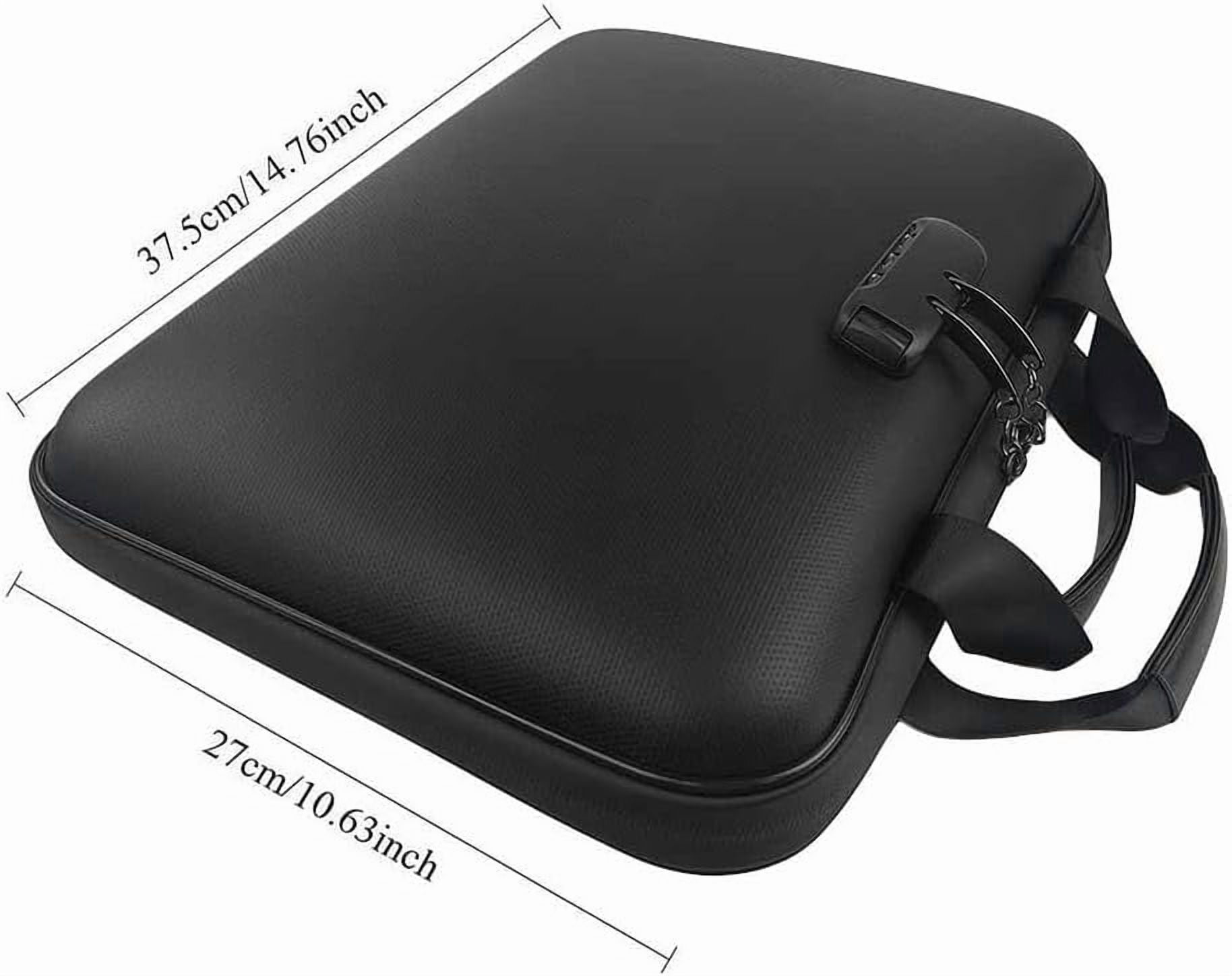 Hard-Shell Fireproof & Waterproof Document Organizer with Lock, 13-Pocket Expanding File Folder with Handle, Multi-Compartment for Documents, Certificates, Laptop & PassportPassport Storage Box