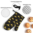 thumbnail image 4 of Oven Mitts and Pot Holders 4 Piece, lamp Pattern yellow High Heat Slip Resistant Oven Mitt and Trivets Set Kitchen Oven Glove Pot Holders for Cooking Baking Grilling, 4 of 7