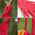 thumbnail image 4 of Hamaca De Lona Hamaca para acampar para 1 o 2 personas, capacidad de 264 libras, columpios de jardín, portátil con bolsa de transporte, 4 of 8