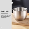 thumbnail image 3 of Cream Basin Nesting Serving Bowls Cereal Go Food Containers Lids Baking Pan Metal Salad, 3 of 6