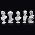 thumbnail image 3 of 10pcs Greek Bust Statues Mini Head Statues Sketch Practice Bust Sculpture Resin Crafts, 3 of 9