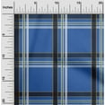 thumbnail image 1 of oneOone Cotton Cambric Blue Fabric Madras Check Fabric For Sewing Printed Craft Fabric By The Yard 56 Inch Wide, 1 of 1