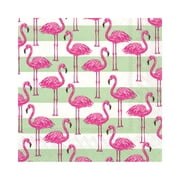 Boston International 20-pk. Flamingo Stripe Dinner Napkins One Size