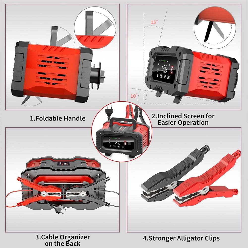 Kepeak 20 Amp 12 Volts 300 Watts Portable Car Battery Charger