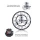 thumbnail image 3 of Reloj de pared Rústico 3D NikouMX decoración vintage de Madera 80 cm plata, 3 of 8