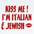 thumbnail image 2 of CafePress - Kiss Me: Jewish & Italian Infant Bodysuit - Baby Light Bodysuit, Size Newborn - 24 Months, 2 of 4