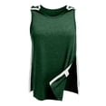 thumbnail image 2 of Domuza Post Shoulder Surgery Shirts for Women After Rotator Cuff Post Shoulder Surgery Sleeveless Blouses Tear Away Chemo T Shirts Clothing Dark Green XL, 2 of 7