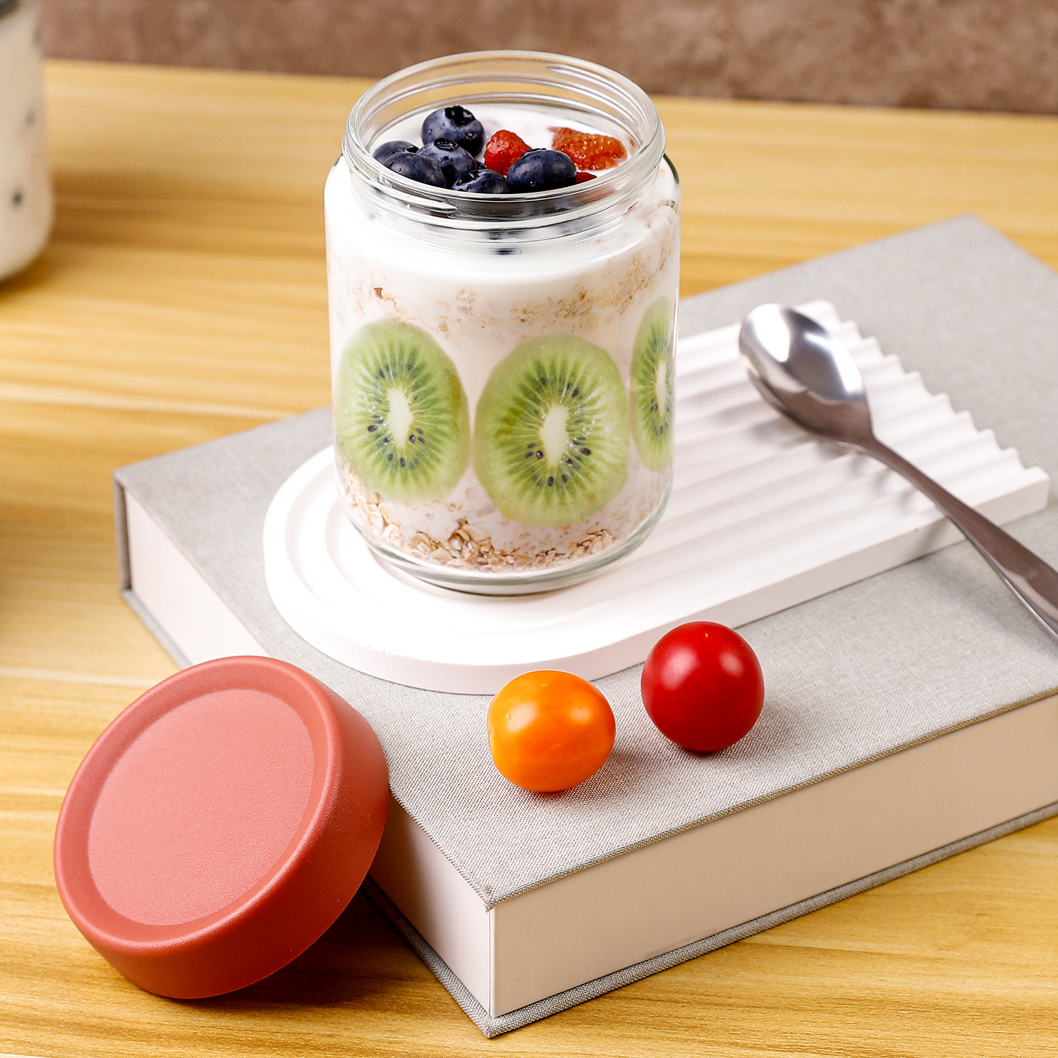 Foukus 16oz Glass Mason Jars with Airtight Lids 6-Pack photo 4