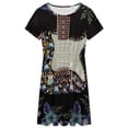 thumbnail image 3 of 3D Electric Guitar Dress Fashion Beach Short Sleeve Dresses Female Party Printed Sundress, 3 of 7