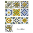 thumbnail image 1 of Azulejo de pared Vinilo Flor Etiqueta de la pared Mural Calcomanía para azulejos Etiqueta autoadhesiva impermeable para azulejos, MZ-2-114, Grande seitruly HA002473-132, 1 of 6